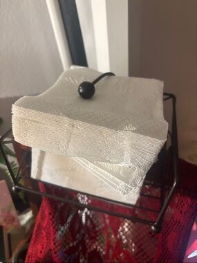 Home Basics Bronze-Tone Decorative Wire Napkin Holder
